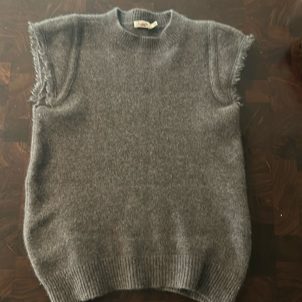 Faherty Brand Women’s Colette Slim-Fit Sweater Tee in Charcoal Size S